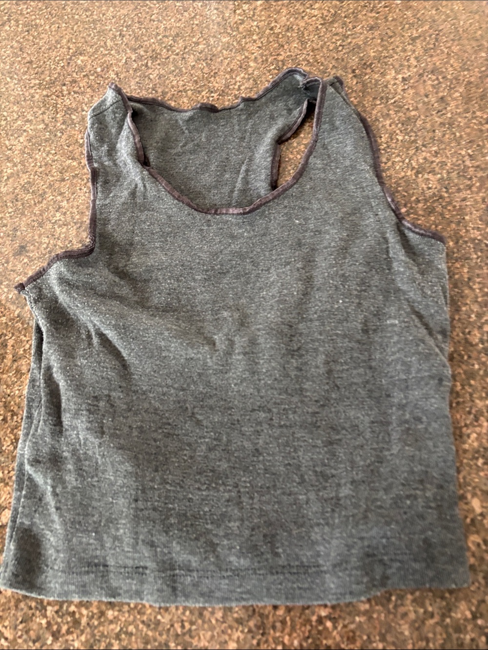 Undercover by JUN TAKAHASHI Ladies Gray Tank Contrast Trim bra attached-S